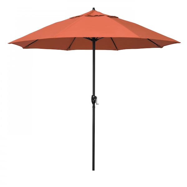 California Umbrella 9' Bronze Aluminum Market Patio Umbrella, Olefin Sunset 194061337431 - main
